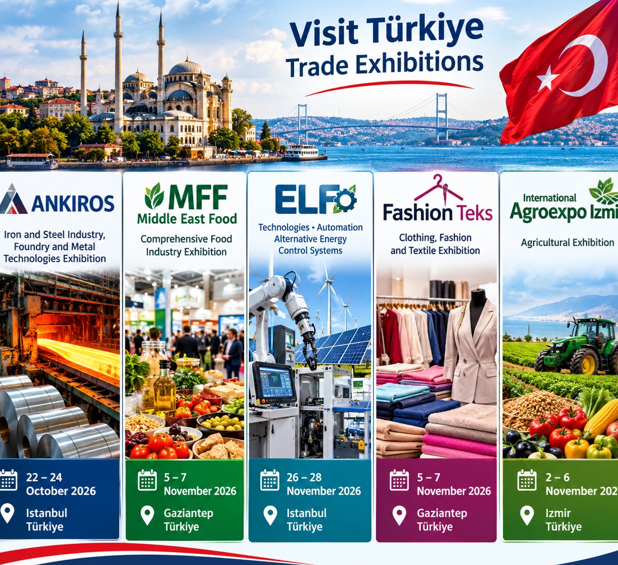  شركة RMC EXPO التركية تدعوكم لزيارة معارضها  في تركيا - معارض